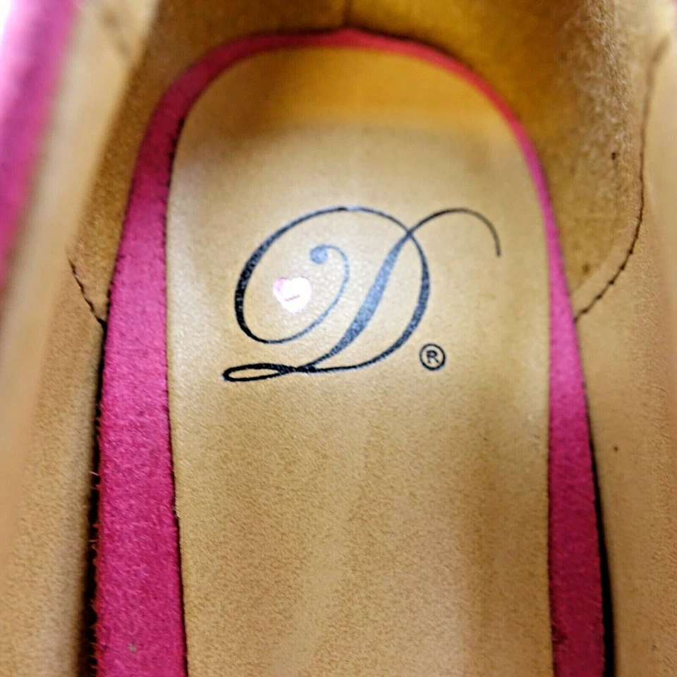 Camurça artificial deliciosa feminina tamanho 6 1/2 polegadas rosa quente - Imagem 4 de 4