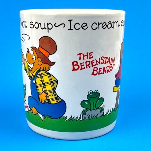 Vintage Berenstain Bears Handled Coffee Mug - Picnic 1987 S & J - Ceramic - Picture 2 of 7