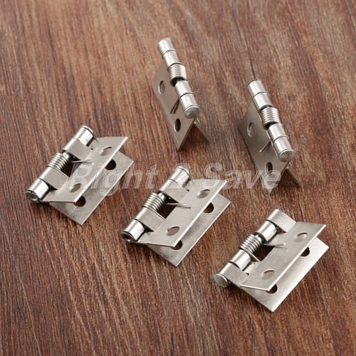 10pcs Mini Spring Hinge Cabinet Dollhouse Decorative Jewelry Box Hinges - Picture 6 of 12