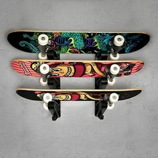 Skateboard Rack Wall Mount Skateboard Storage Holder Skateboard Hanger