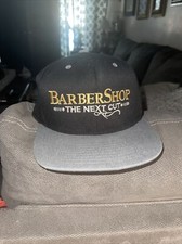 Barber Shop The Next Cut Mens SnapBack Hat Used Black