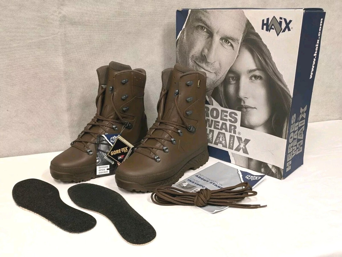 British Army Womens HAIX Cold Wet Weather Leather Combat Boots
