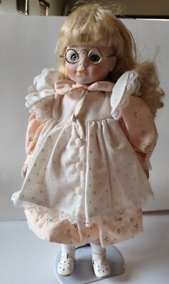 Porcelain Doll with glasses and freckles | eBay