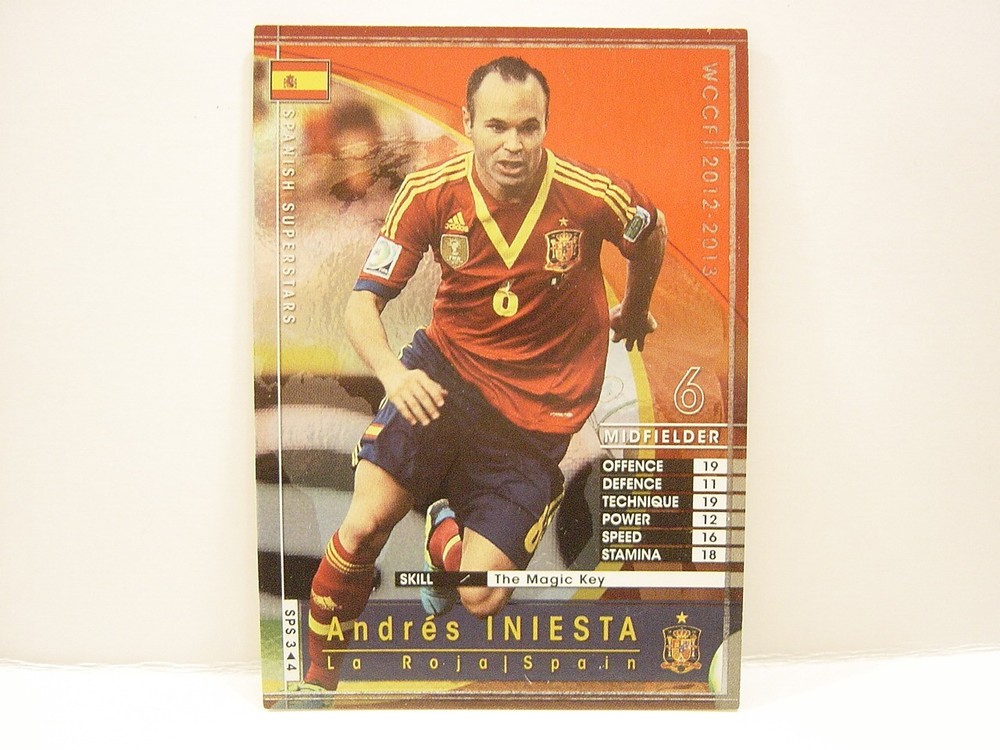 Panini WCCF 2012-13 SPS Andrés Iniesta 1984 Spain　No.6 La Roja Spanish Superstas