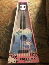 Official Licensed Sanrio Product First Act Hello Kitty Tunable Ukulele Blue