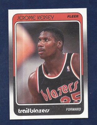 RAZOR SHARP  HI GRADE 1988 FLEER BASKETBALL #95 JEROME KERSEY  .99 SHIP E900
