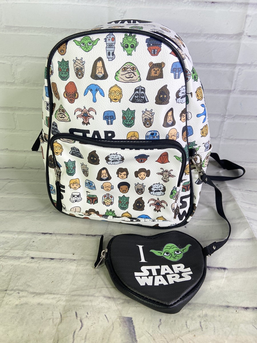 Faux Leather Star Wars Mini Backpack with Crossbody Straps Amazon.com | Star Wars Vegan Leather Crossbody Backpack for  main image 4