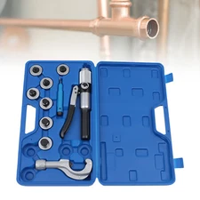 Hydraulic HVAC Tube Tubing Expander Swaging 7 Lever Tool Heads Kit 3/8" - 1-1/8"