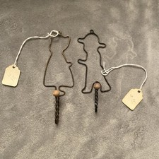 Hollie And Robbie Hobbie Vintage Wire Decorative Coat Hangers NWT Wall Decor