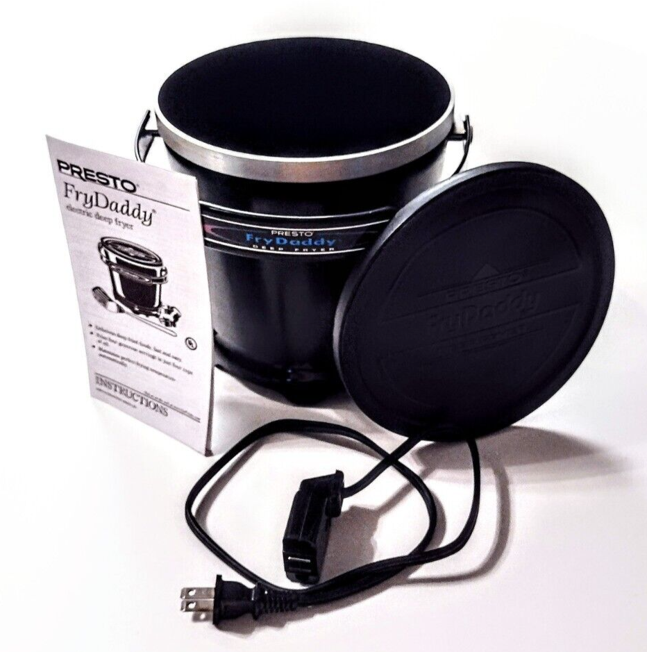 Presto FRY DADDY 4Cup Electric Deep Fryer 05420 w/Cord, Lid & Manual