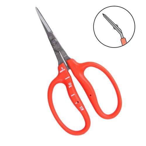 Chikamasa B-500SRFP Curved Scissors with Fluorine Coating