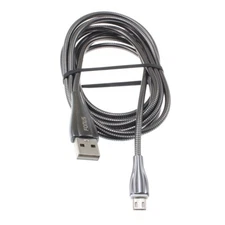 6ft Metal USB Cable MicroUSB Charger Cord Power Wire Long Sync for SmartPhones