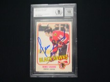 DENIS SAVARD 1981-82 O-PEE-CHEE SIGNED INSCRIBED HOF 2000 BAS 10 AUTHENTIC AUTO