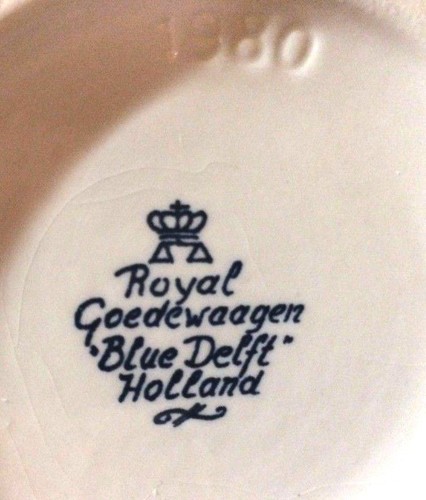 Blue Delft Pottery Decanter Holland Windmill Royal Coedewaagen Vintage 1980 - Picture 5 of 6