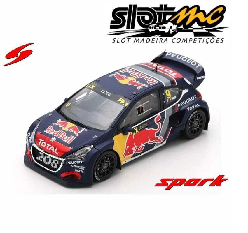 SPARK S7804 PEUGEOT 208 WRX N°9 Winner Word RX of Belgian S. Loeb # 1/43 # NEW #