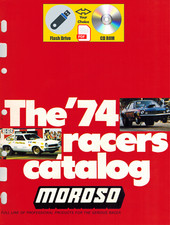 Moroso, The 1974 Racers Performance Parts Catalog PDF File USB Flash Drive