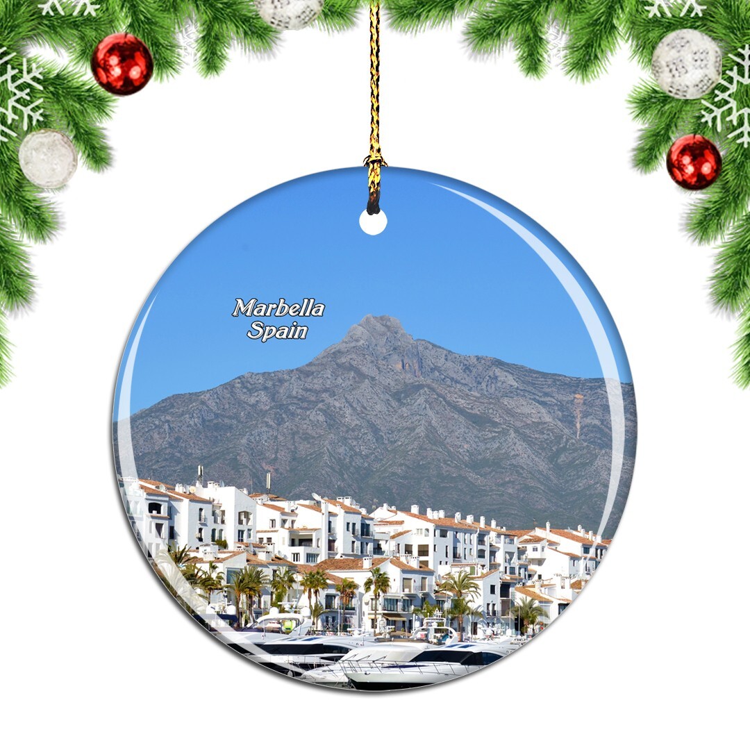 Spain Marbella Christmas ornament city travel souvenir