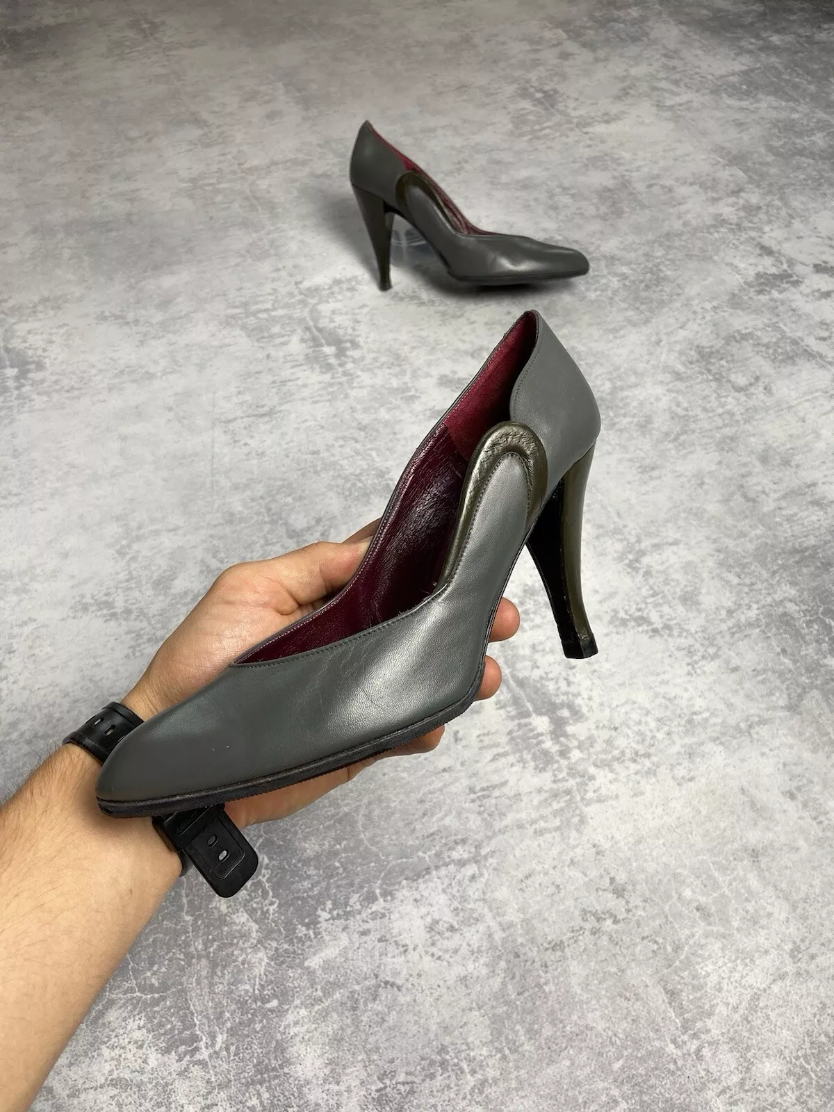 Christian Dior années 90 Souliers cuir vintage luxe Y2K talons taille : 38