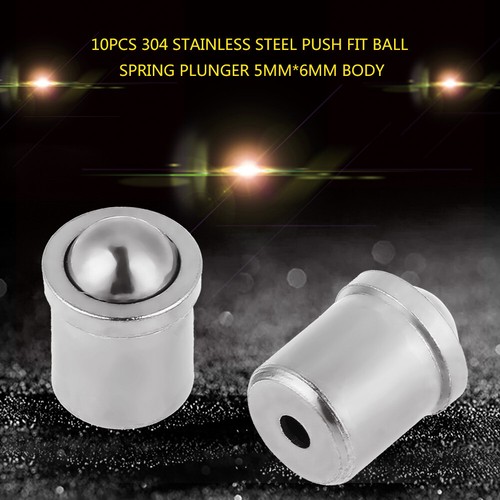 10 piezas 304 émbolo de resorte de bola de acero inoxidable 304 5 mm * 6 mm cuerpo # - Imagen 5 de 9
