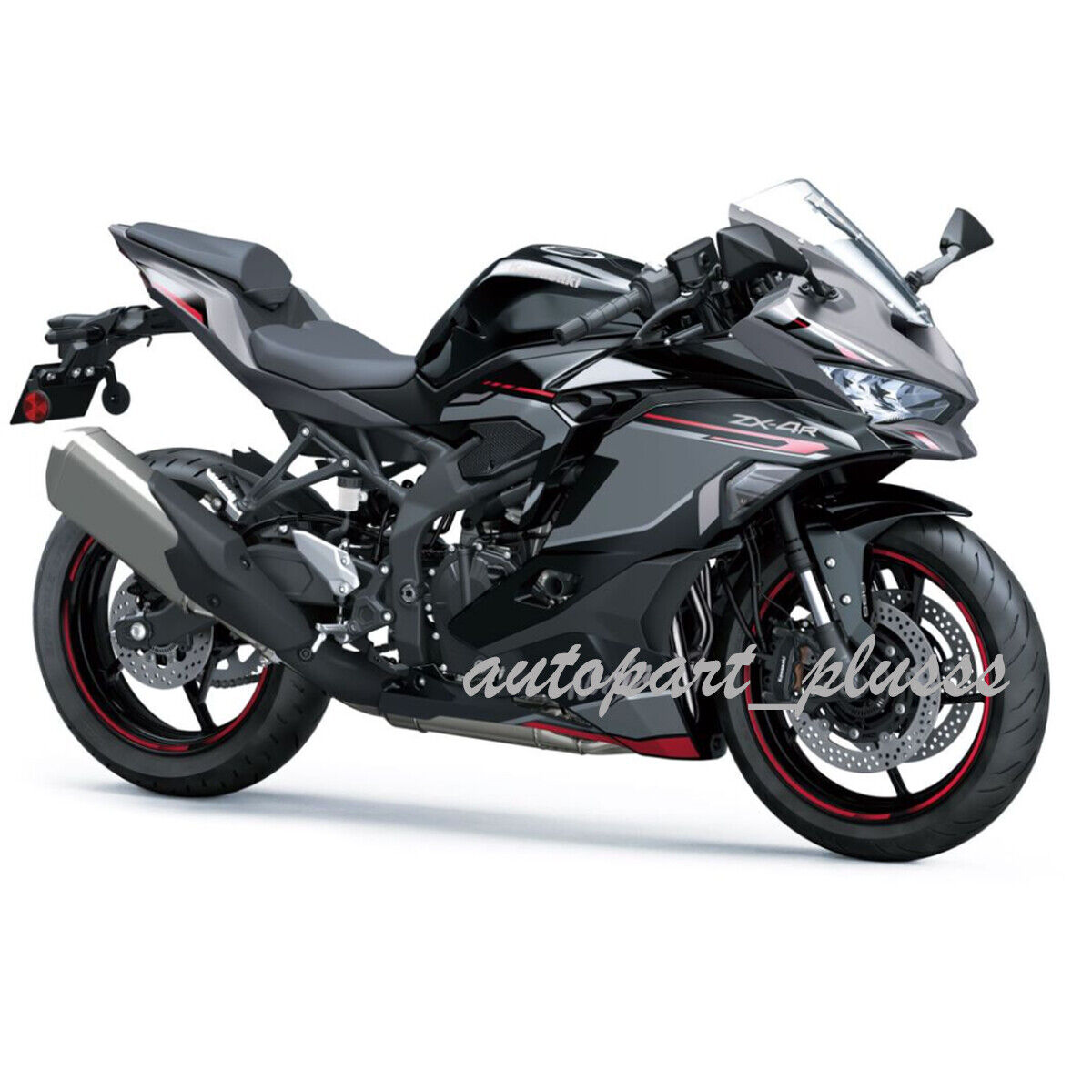 Injection Nardo Grey Black Fairing Kit For Kawasaki 2023 Injection Nardo Grey Black Fairing Kit For Kawasaki 2023