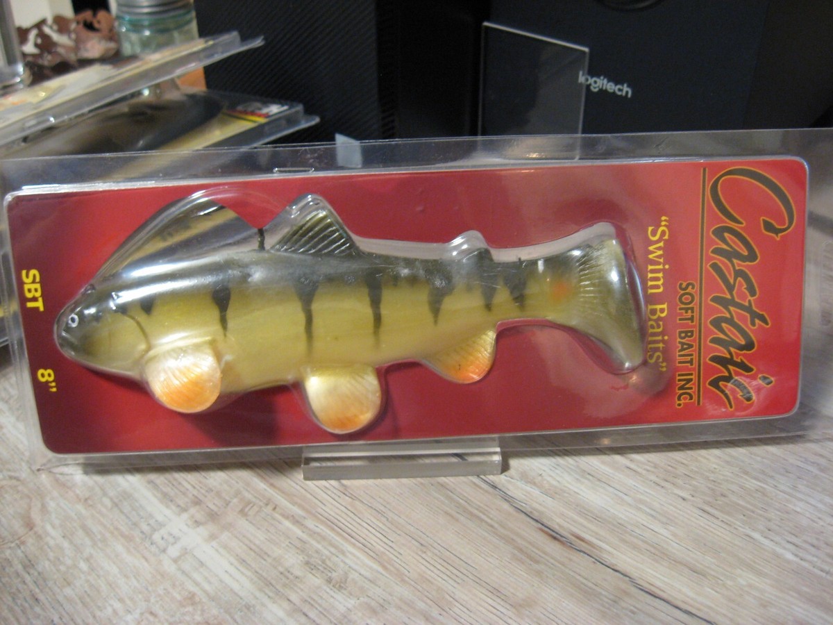 Leurre Souple Castaic 6 Pouces Rainbow Trout - Swimbait Vintage NEUF - Fabriqué Au Mexique