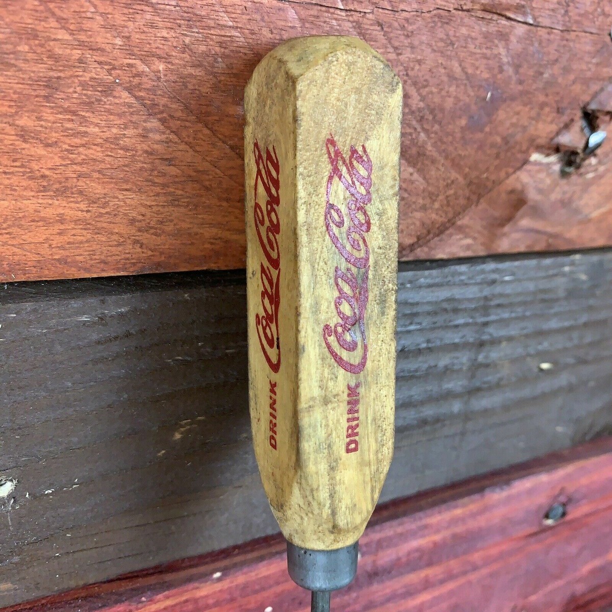 Coca Cola Advertising Ice Pick, Wood Handle, Antique Finish | eBay