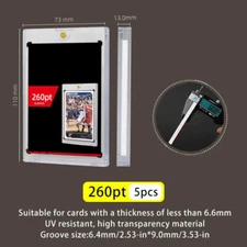 5Pcs 35 55 75 100 130 180 360Pt Magnetic Card Holders One Touch For Trading Card
