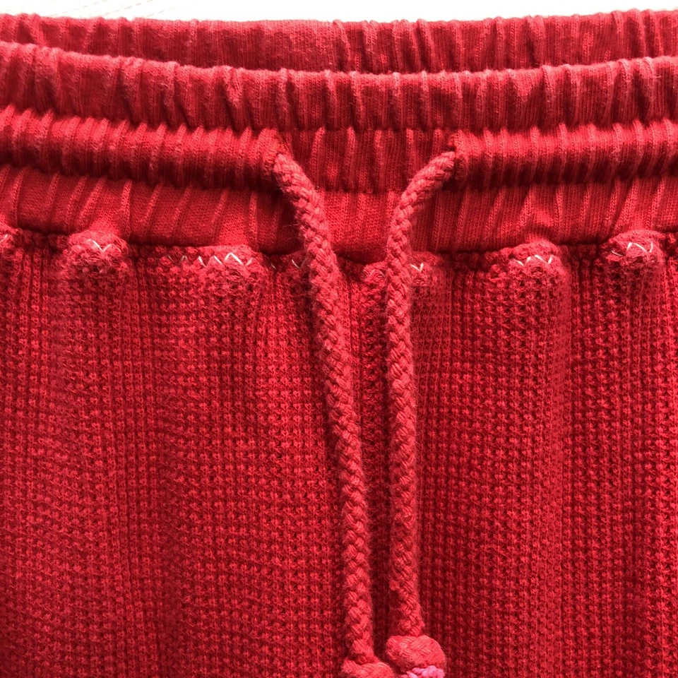Pantalones deportivos vintage Vittadini de algodón tejido gofre rojo Y2K. Mediano Foto 4 de 4