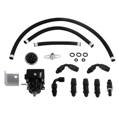 Universal Adjustable Fuel Pressure Regulator Kit – 0-100 PSI With Gauge – -6AN