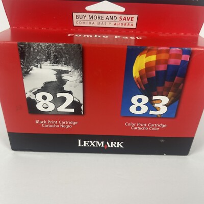 New Genuine Lexmark 82 83 2PK Ink Cartridges X Series X5150 New Genuine Lexmark 82 83 2PK Ink Cartridges X Series X5150