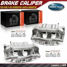 Pair Front Brake Calipers w/Bracket for Ford F-150 2010 2011 Expendition Lincoln