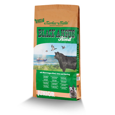Markus Mühle Black Angus Junior 15kg (5 Monate haltbar) - Gratisprobe im Paket