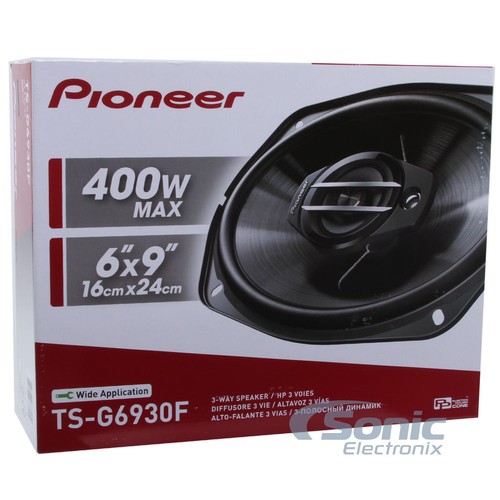ALTAVOCES ESTÉREO COAXIALES DE 3 VÍAS DE AUDIO PARA AUTOMÓVIL PIONEER TS-G6930F 400 VATIOS RMS 6x9" - Imagen 7 de 7
