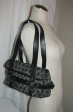 Patrick Cox Signature Design Genuine Leather Handbag Purse Shoulder Bag