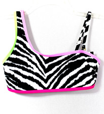 CALIFORNIA WAVES Bikini Swim Top Size XS Animal Print Retail 19.99