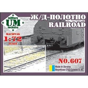 UMT 607 Kit modèle en plastique Échelle 1:72 Railroad - Modèles ukrainiens Kit de modélisation