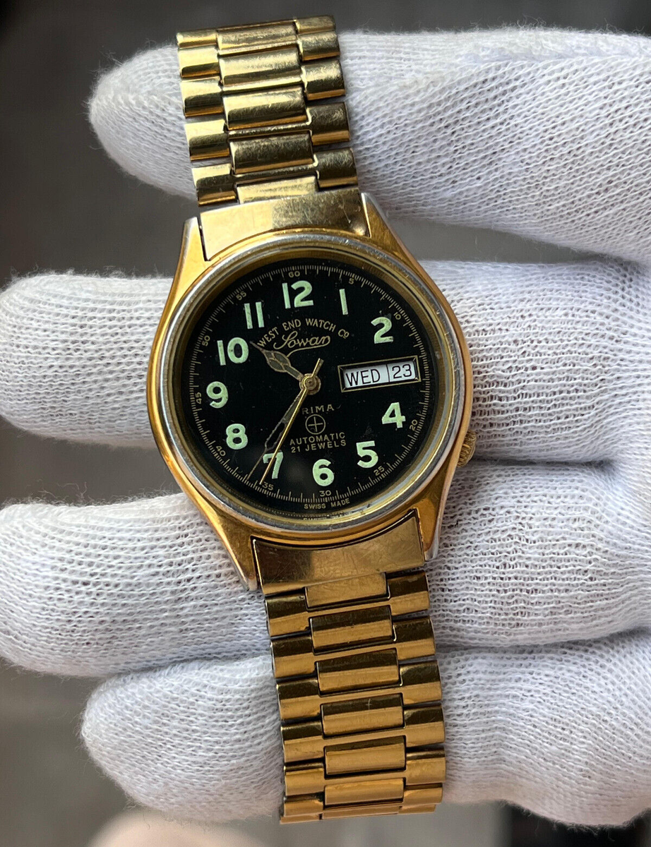 West End Watch Co Sowan Prima Automatic 21 Jewels Swiss Made Vintage Men's  Watch