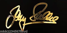 BARRY SHEENE Signature motorcycle decals custom graphic Gold chrome vinyl