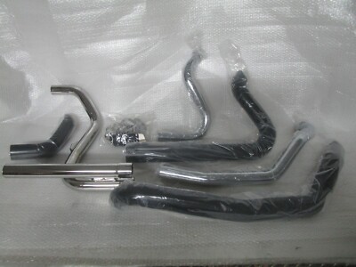 09-16 Harley Davidson Touring Cobra Power Port Duals Head Pipe BLACK