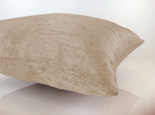 Beige Sand Throw Pillow Cover, Decorative Pillow Cover - Satin Blend - Picture 5 of 5