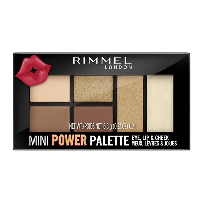 RIMMEL MINI POWER LIDSCHATTEN PALETTE EYE LIP CHEEK SASSY 002 KOSTENLOSE LIEFERUNG