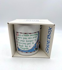 Image of Vtg Shoebox Greetings Hallmark "Just a Little Something...Stuck to Flagpole" Mug
