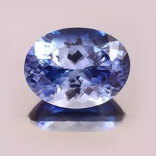 Natural Kashmiri Ceylon Blue Sapphire Loose Oval Cut Gemstone 18.4Ct 18x13.5MM