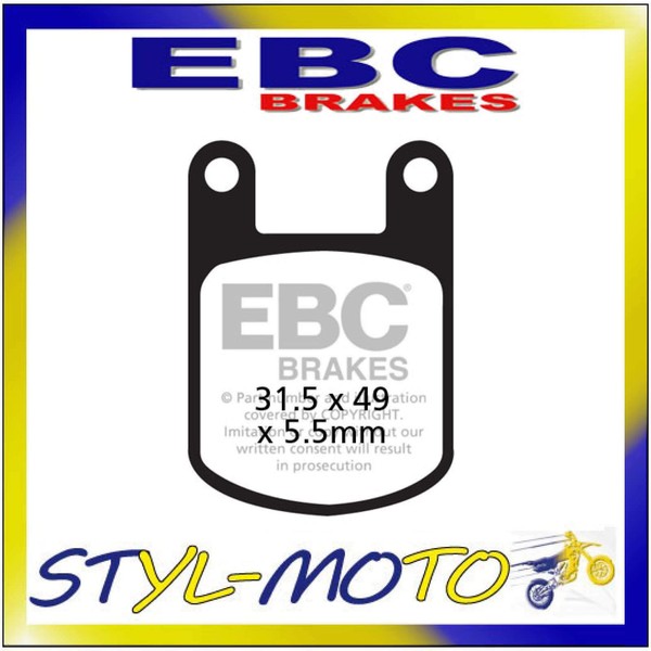 FA050 Organische BremsbeläGe Vorne Links EBC Malaguti 50 RCW Ronco 1982-image