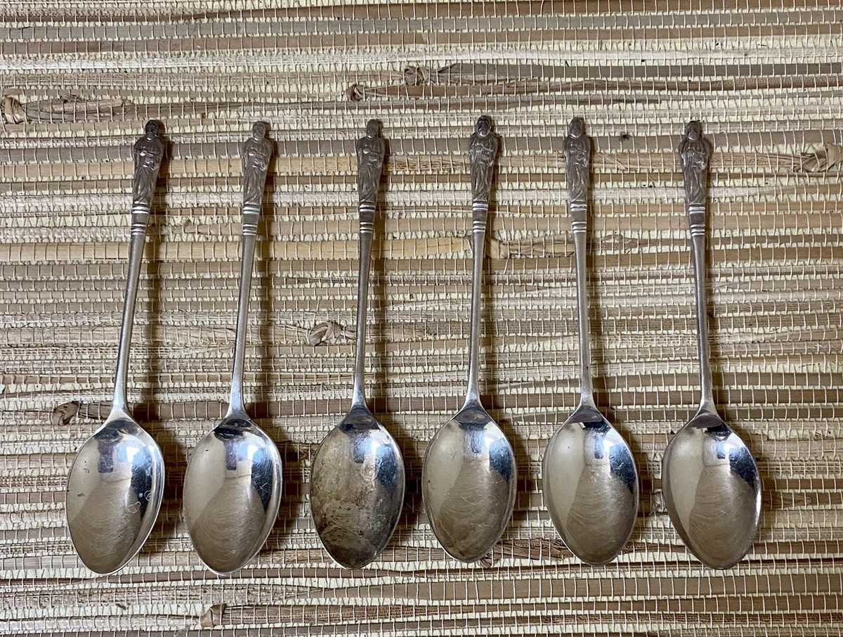 Vintage Set of EPNS Silver Plate Apostle Spoons