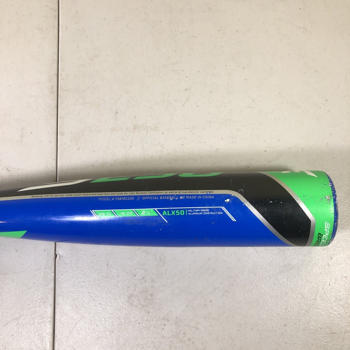 Batte de baseball Easton S250 YSB1S250 31 en 21 oz 2 1/4 barils Speed Brigade -1