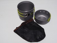 ***Ensemble casseroles et casseroles en aluminium anodisé pour camping/sac à dos***