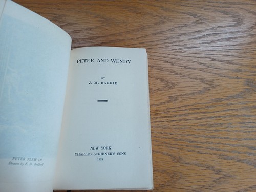 Peter and Wendy J M Barrie 1918 Charles Scribner’s Sons Author’s Edition - Picture 7 of 11