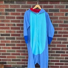 Disney Lilo  Stitch Stich Full Zip Up Character One Piece Pajamas