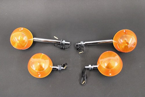 Suzuki Indicator Set Chromed Metal Front & Rear TS125 TS250 TS -- D4-07 - Picture 6 of 6